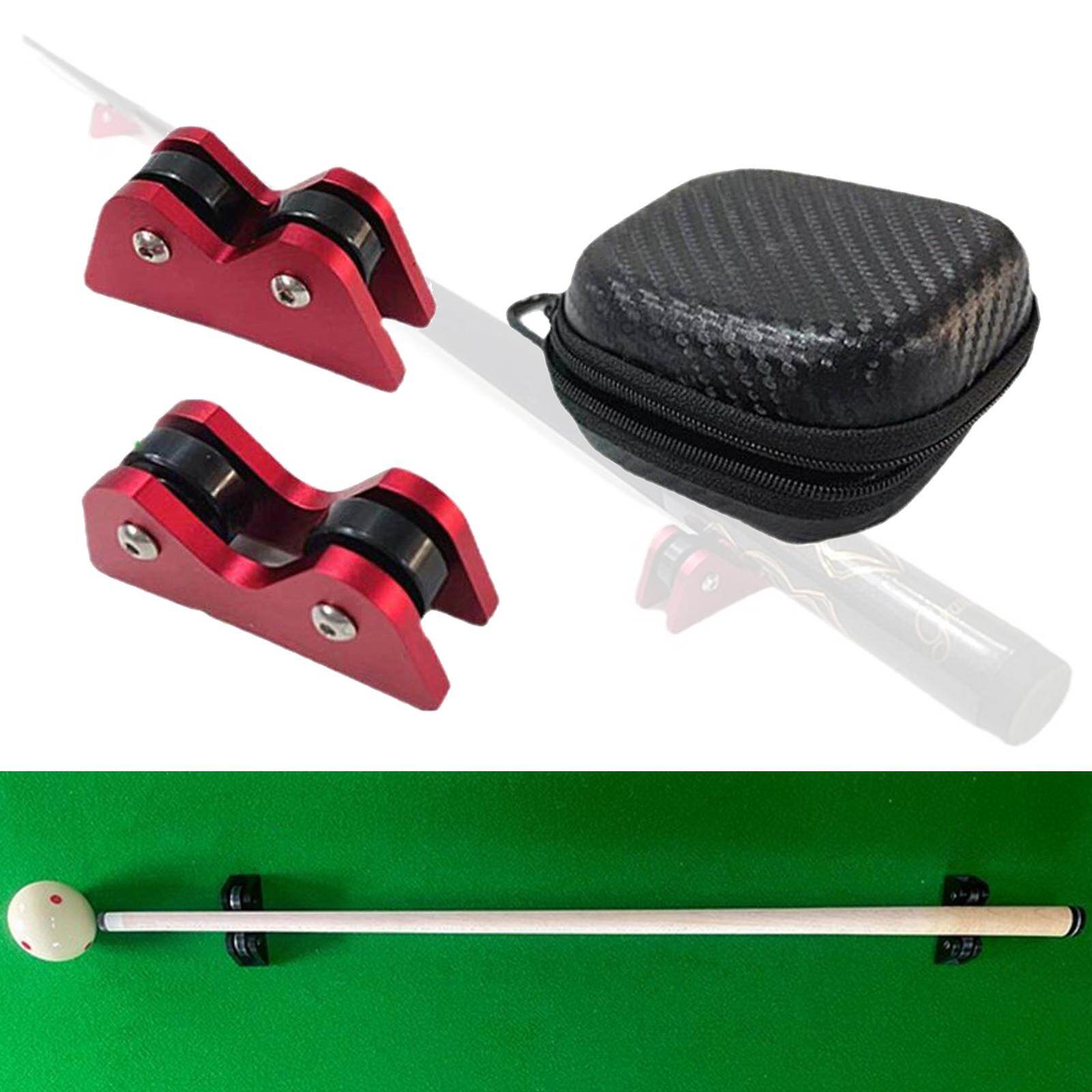 Moon BABY 2Pcs Billiard Cue Straightness Checker with Carry Case Detection