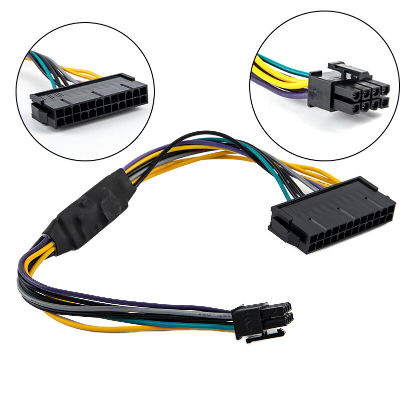 Uni 🔥ready stock atx 24pin to motherboard 8pin optiplex 3020 7020 9020 server adapter power cable