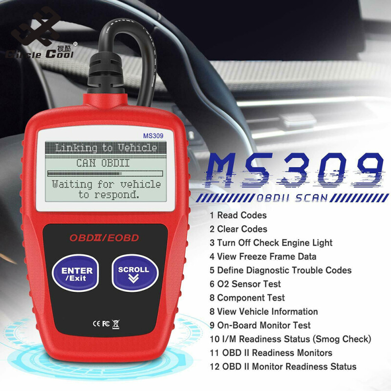 Circle Cool Ms309 OBD2 Scanner Car Check Engine Code Reader Fault Scanning Instrument OBDII Automatic Diagnostic Tool