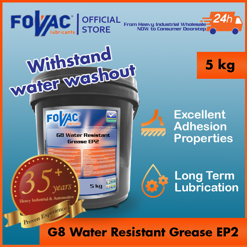 FOVAC G8 Water Resistant Grease EP2/ Wetduty Grease/ Marine Grease