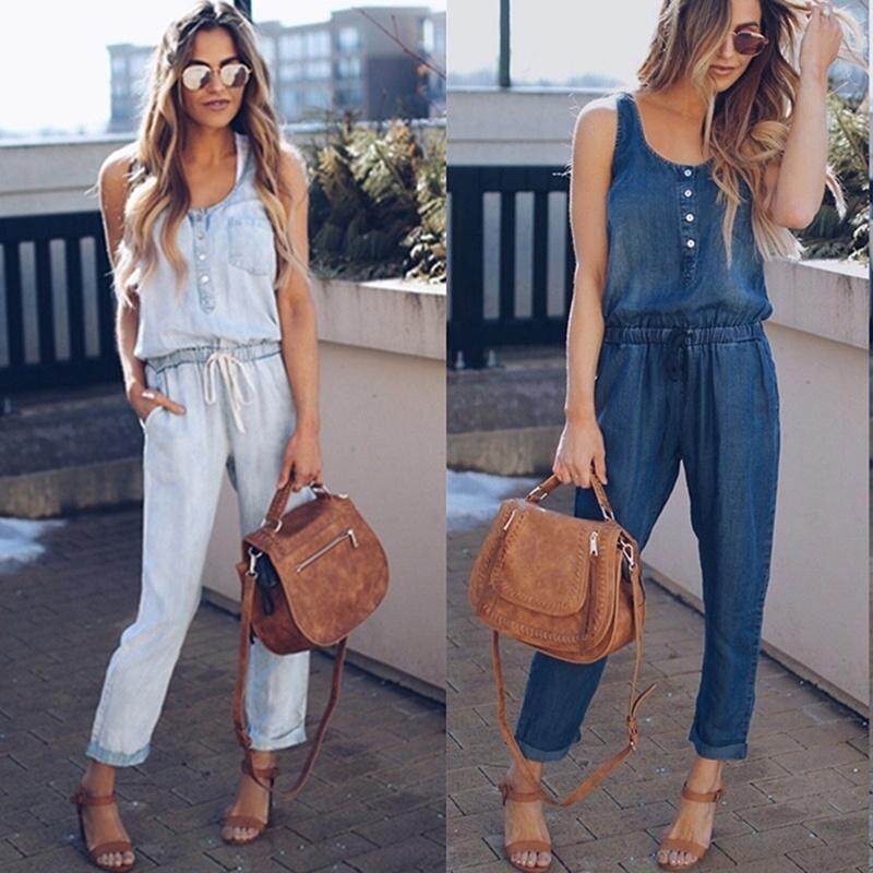 denim shirt jumpsuit