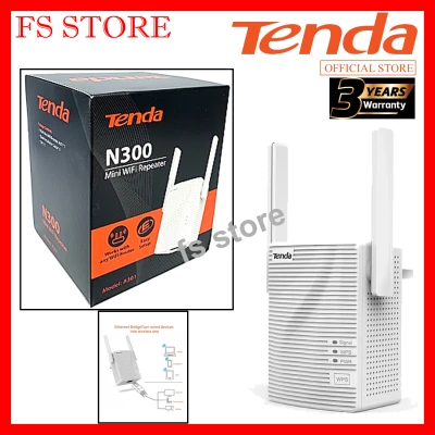 TENDA New A301 300mbps Wireless WiFi Range Extender/Repeater/Booster/AP/Access Point (Tenda Malaysia)