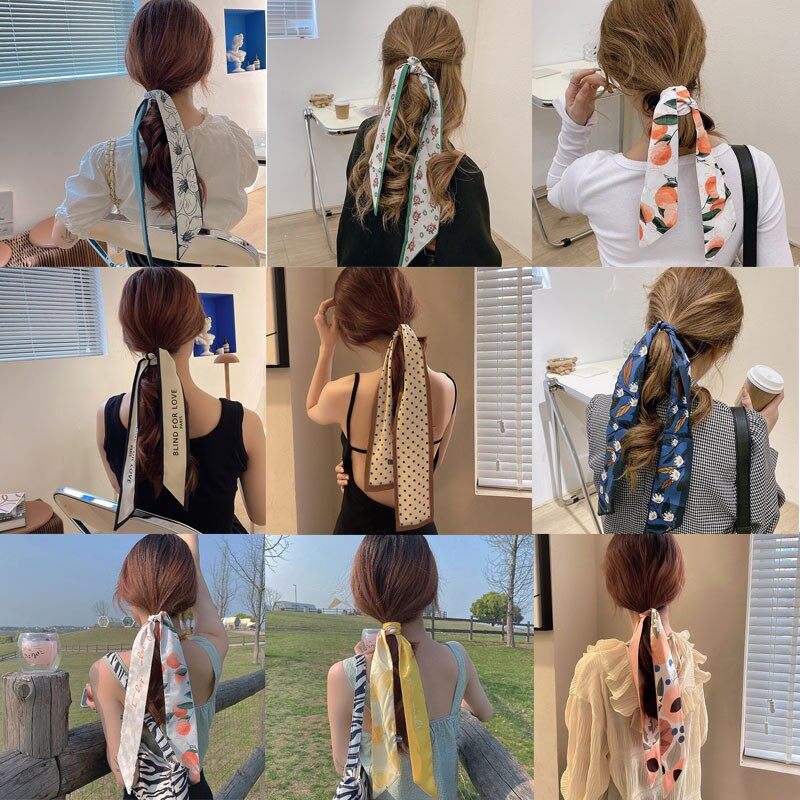 Retro French Satin Bow Bow Ribbon Hairband