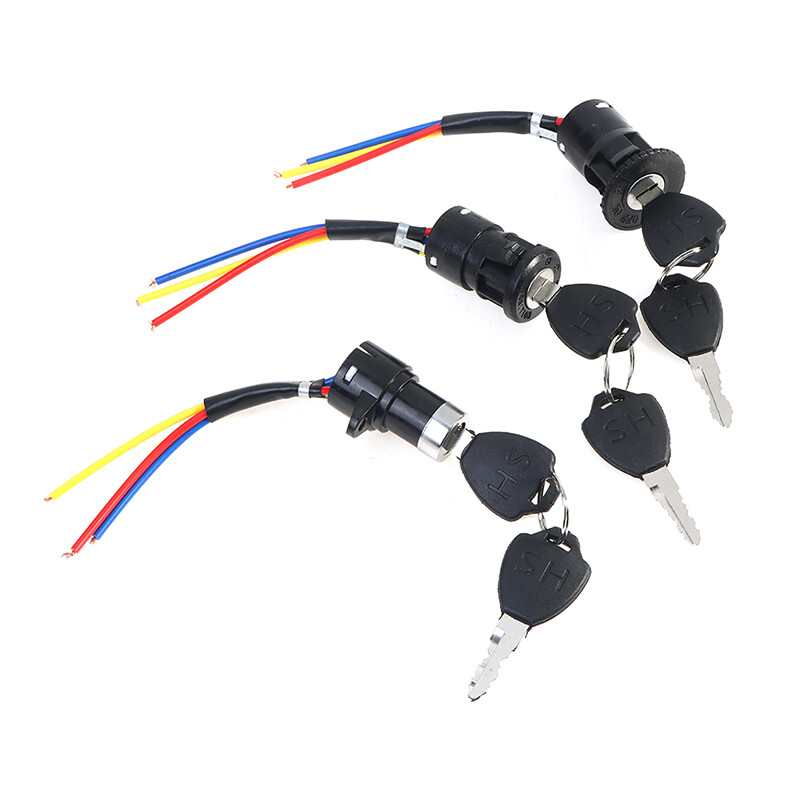 PPBE Universal Ignition Switch Key Power Lock For Electric Bicycle Electric Scooter