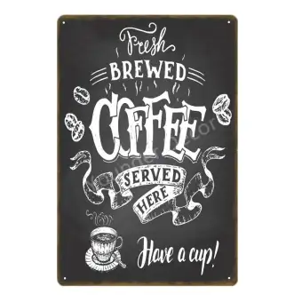 House Coffee Menu For Bar Pub Cafe Decoration Espresso Tea Wall