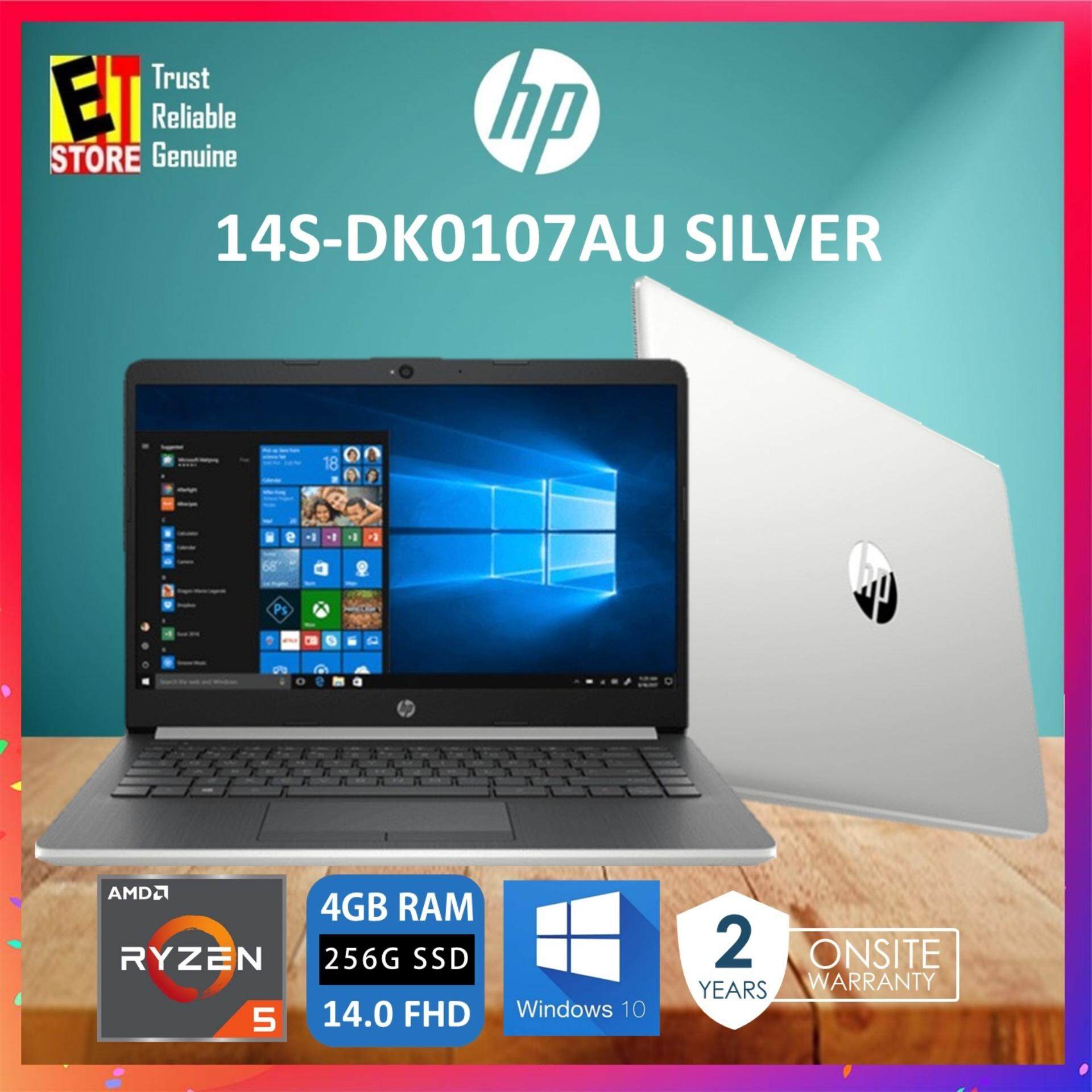 HP 14S-DK0107AU NATURAL SILVER (RYZEN 5 3500U/4GB/256GB SSD/UMA/14″ FHD/W10/2YRS) + BAG Malaysia