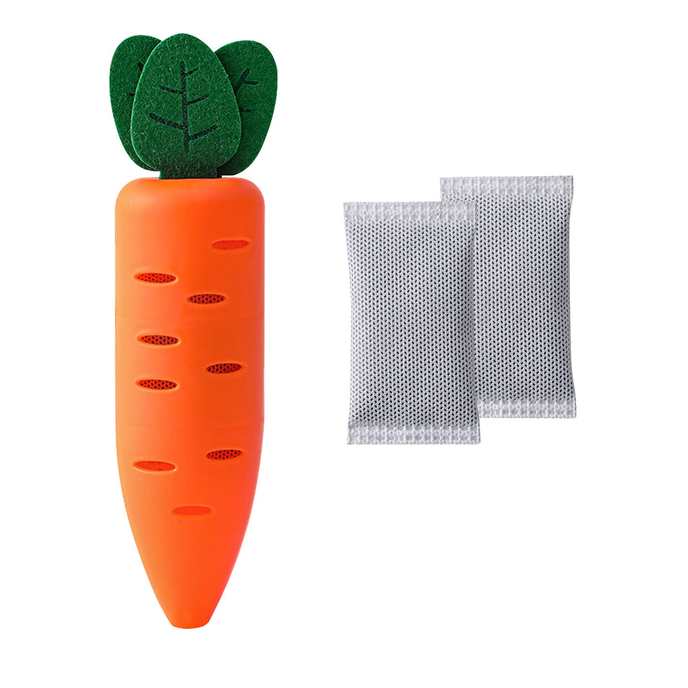 Creative Carrot Shape Activated Carbon Deodorant Box Home Refrigerator Paste Deodorant Bag Activated Bamboo Charcoal Bag