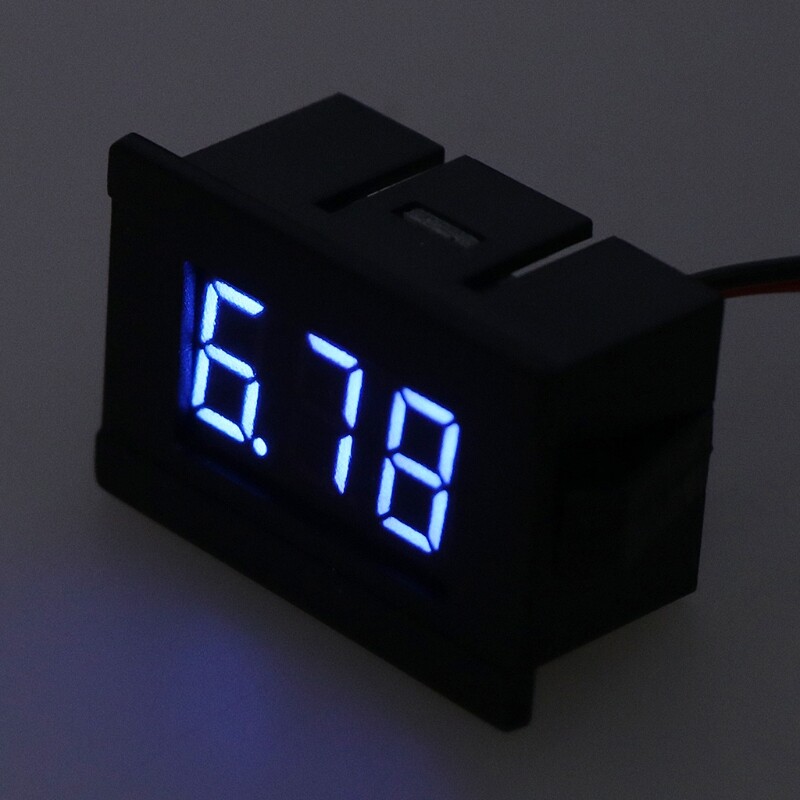 DC 2 Wires 4.5-30V Mini LED Digital Display Voltmeter Volt Voltage Panel Meter