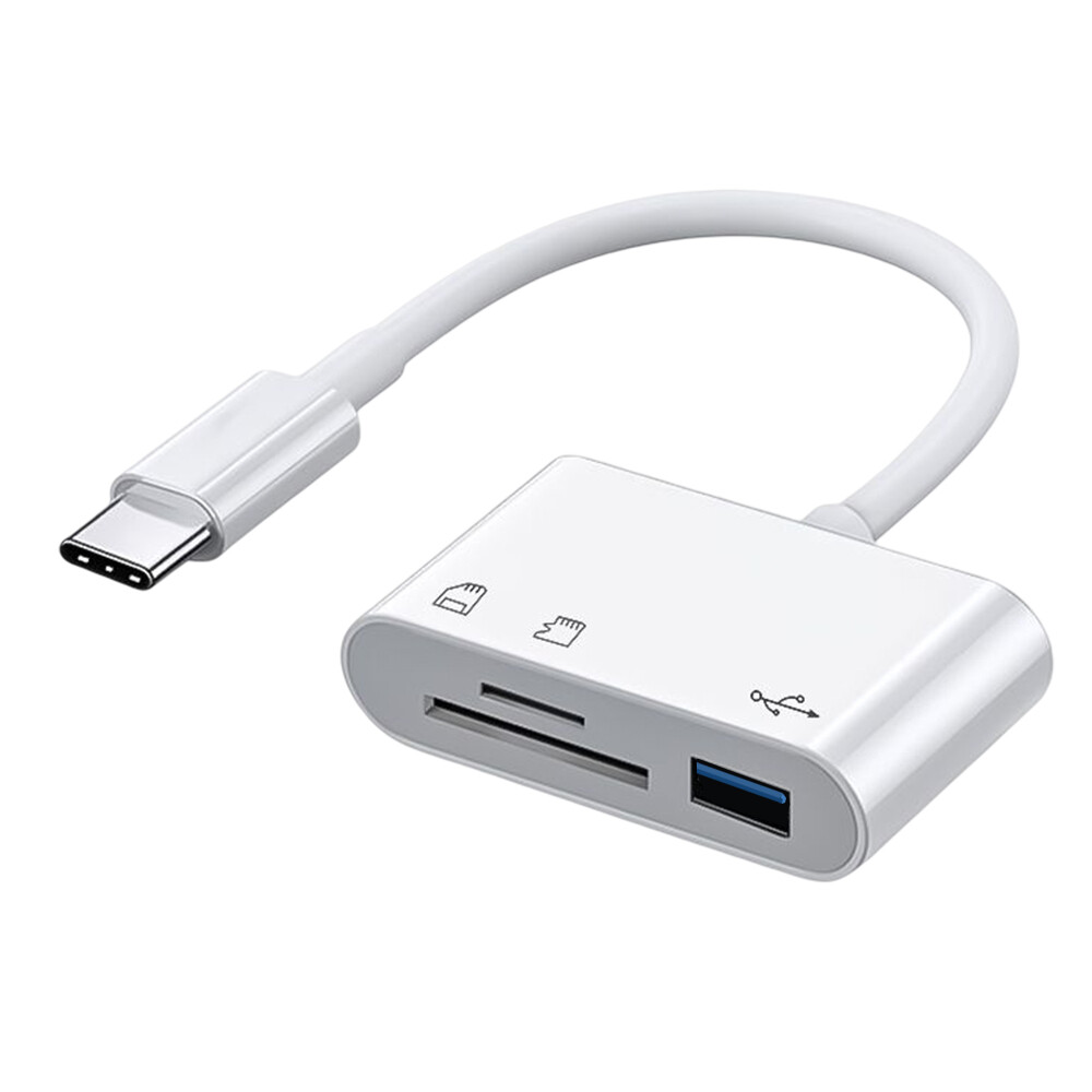 3 in 1 card reader type-c otg adapter mini usb sd/tf card reader for iphone android type c data transmission cable durable