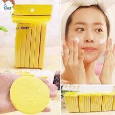 Bọt Biển Rửa Mặt - Bông Nở Rửa Mặt (Gói 12 Miếng)