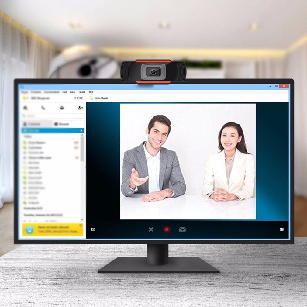 Webcam 720P Full Hd Web Camera Streaming Video Live Broadcast Camera