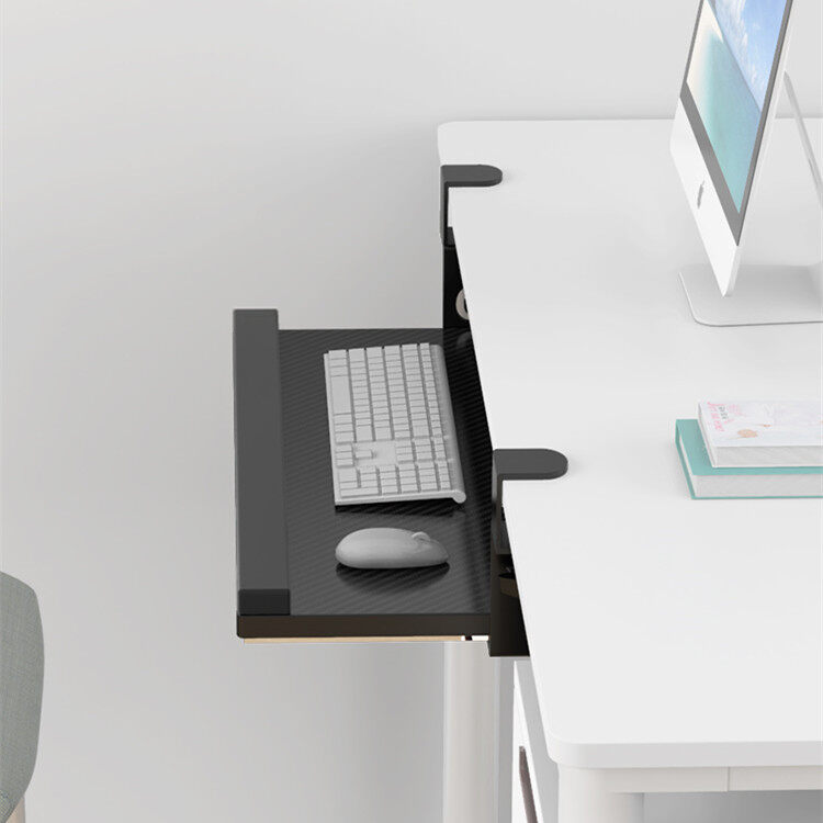 Keyboard Tray. Punch-free drawer under-desk bracket, office computer mouse storage bracket