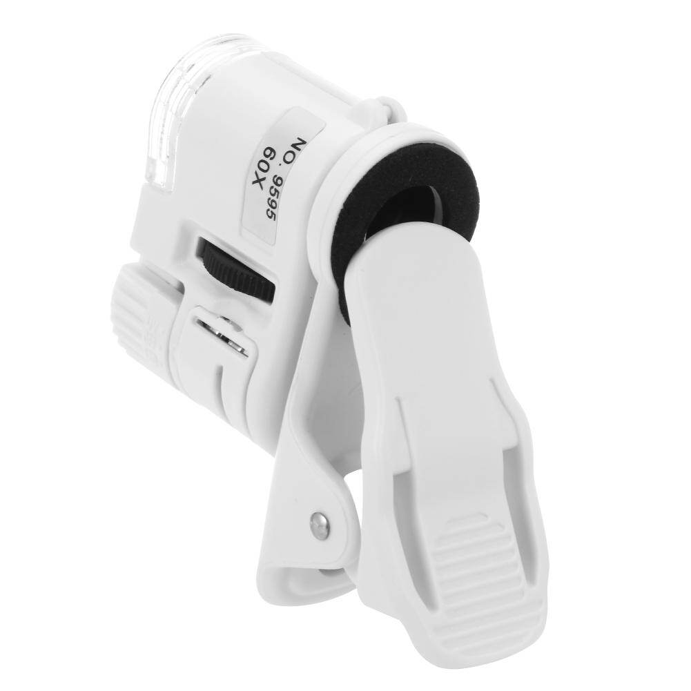 Kính Hiển Vi Điện Thoại Di Động 60X Thông Dụng Ống Kính Macro Kẹp Máy Ảnh Siêu Nhỏ Có Đèn LED