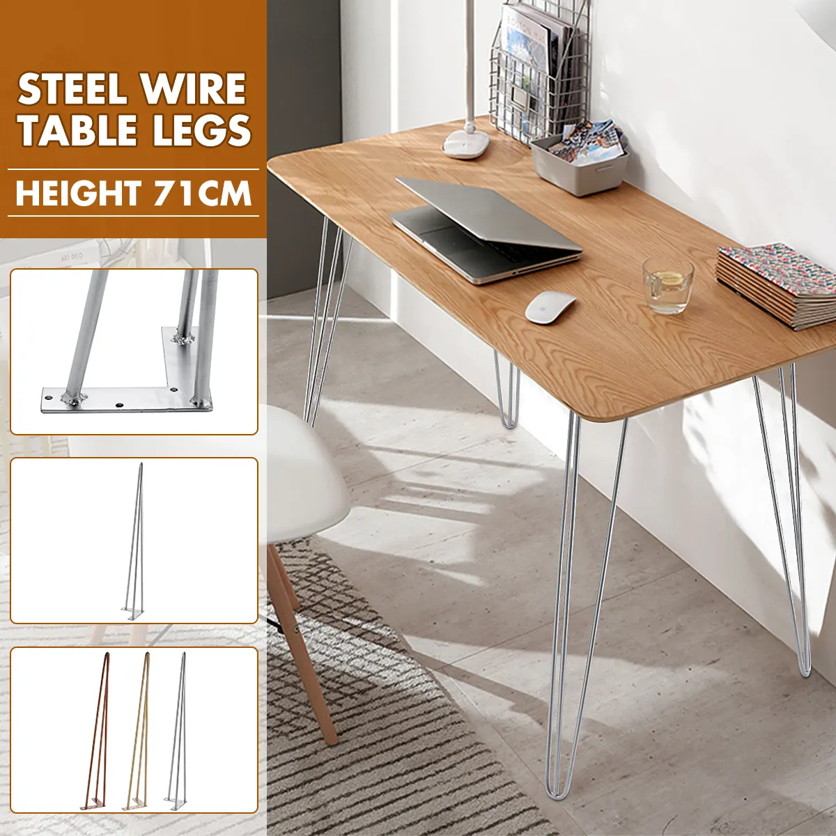 3 prong hairpin table legs