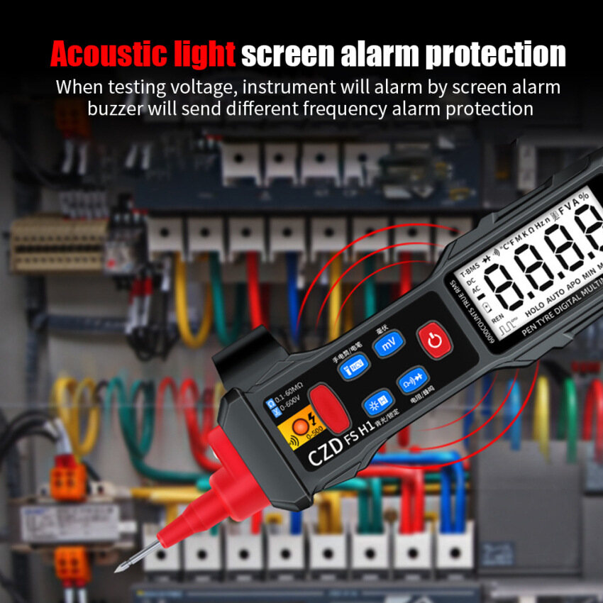 Loại Bút Vạn Năng NCV Cầm Tay Màn Hình LCD Đèn Nền Đa Năng Kế Kỹ Thuật Số DC/Đồng Hồ Đo Điện Áp Xoay Chiều