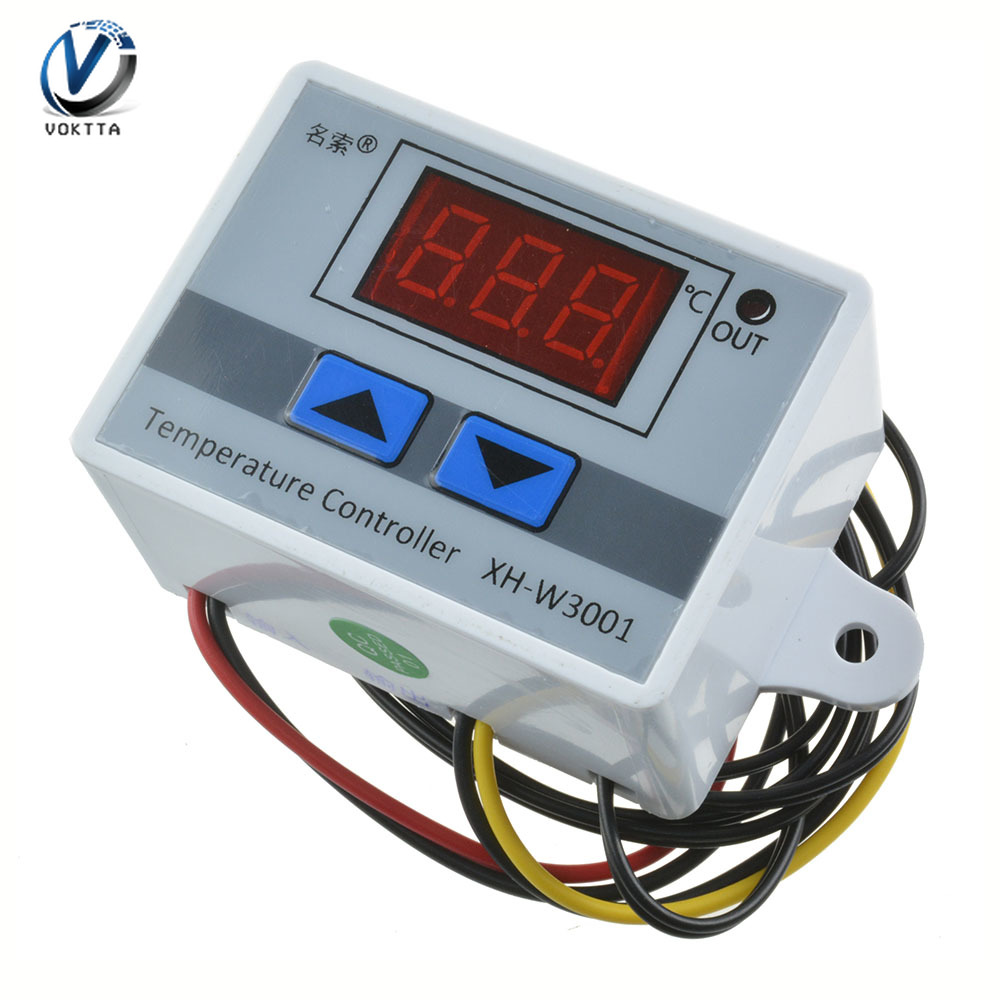 Bộ Điều Chỉnh Nhiệt Độ Kỹ Thuật Số VOKTTA, XH-W3001 Chính Hãng, Điều Chỉnh Nhiệt Độ W3001 110V 220V 12V 24V, Máy Ấp Trứng, Điều Khiển Nhiệt Độ, Nhiệt Kế, Điều Khiển Nhiệt Độ, Công Tắc Dò