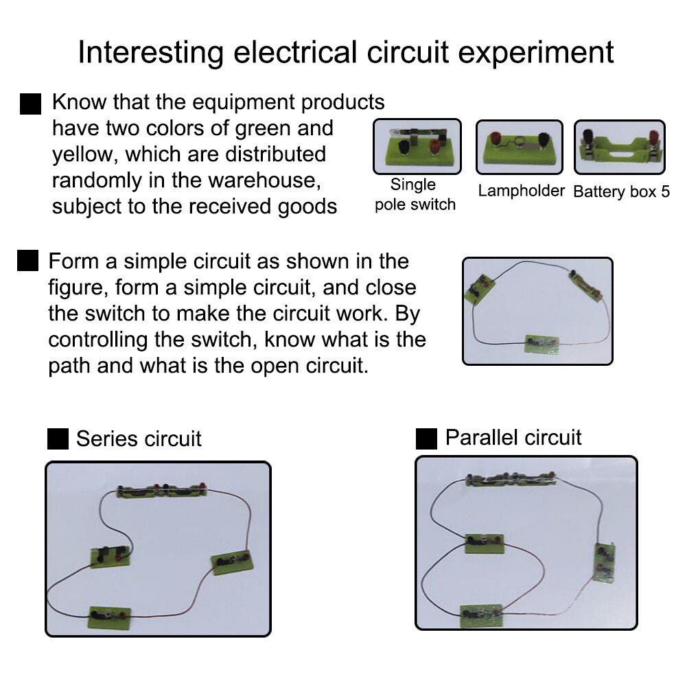 Electrical Parallel Circuit Lighting Small Bulb Physics Experiment Equipment Set