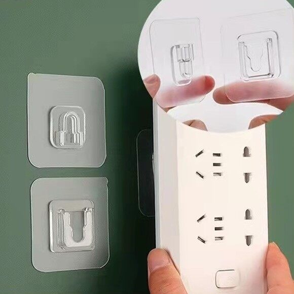 Plastic Multi-purpose Strong Traceless Adhesive Hook Without Punching and Nail-free Adhesive Hook Female Buckle