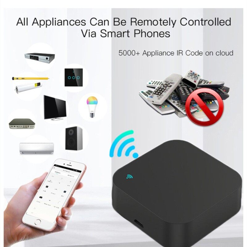 Smart Life Tuya Bộ Điều Khiển Từ Xa Thông Dụng WiFi RF + IR Bộ Điều Khiển Trung Tâm Thông Minh Thiết Bị RF Điều Khiển Bằng Giọng Nói Ứng Dụng Tuya/Smart Life Hoạt Động Với Alexa Google Home