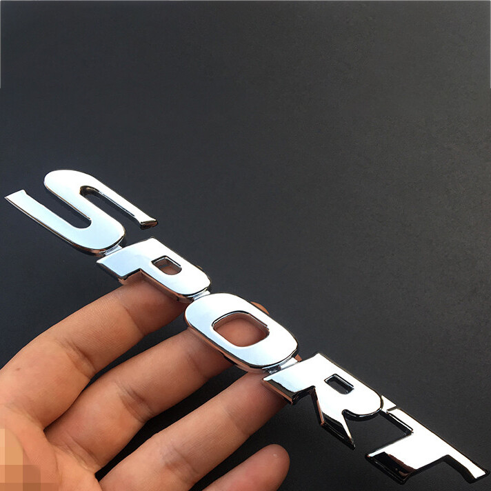 1 Piece Car Modified Metal 3D Universal Car Sticker Emblem Badge For Lexus Suzuki ertiga swift Honda Toyota Vios Wish Mitsubishi Xpander Daewoo Hyundai Ford ranger Nissan Mazda  For Sport Logo Car Badge Emblem