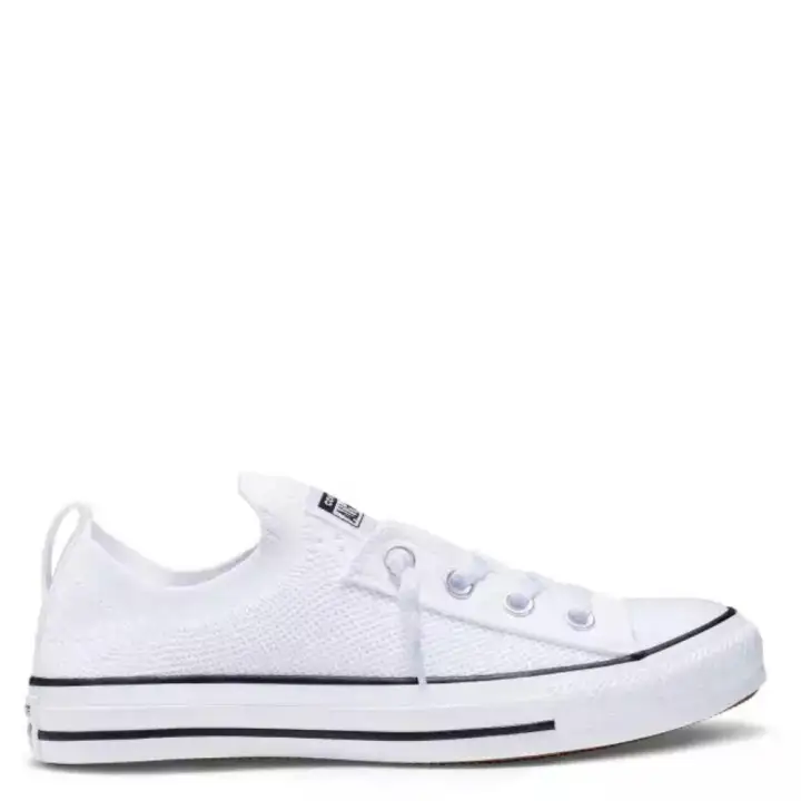 womens converse chuck taylor all star shoreline knit slip low top white