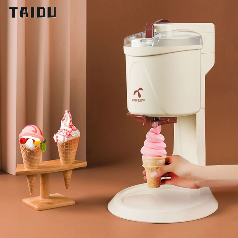 TAIDU Ice cream machine home small mini automatic cone machine ice cream machine homemade ice cream machine