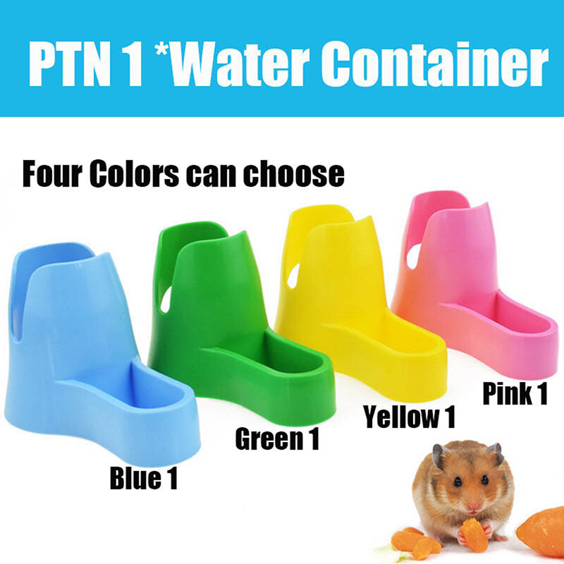 Water dispenser and water bottle for hamsters