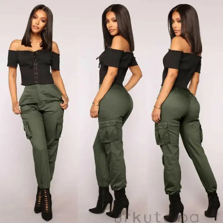 womens casual cargo pants