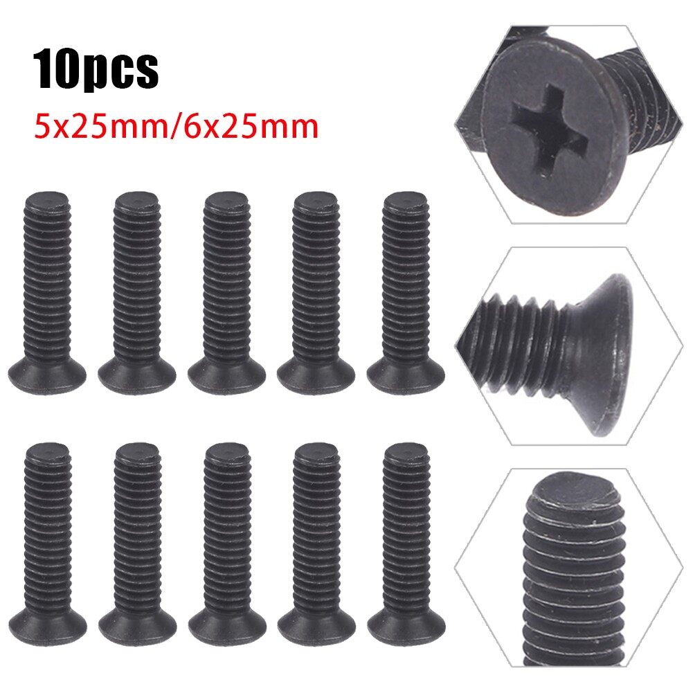 10 Set Screws M5/M6 25mm Left-Hand Thread For UNF Drill Chuck Shank Adapter
