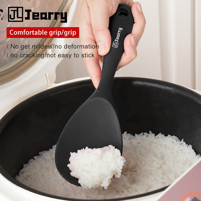 Jearry Muỗng cơm Silicone muỗng ăn Chất Lượng Cao gạo lức chảo thức ăn chịu nhiệt loại dụng cụ nhà bếp Silicone