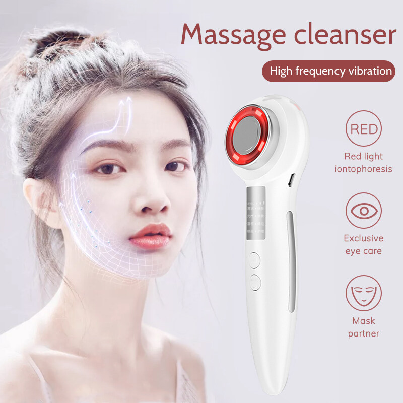 Malaysia ready stock】Facial Beauty Massage cleanser Face Eye Skin Lifting  Tighten Vibration Massage Device LED Photon Rejuvenation Therapy Deep  cleansing remover Facial Neck Massager Photon Therapy Heating Wrinkle  Removal | Lazada