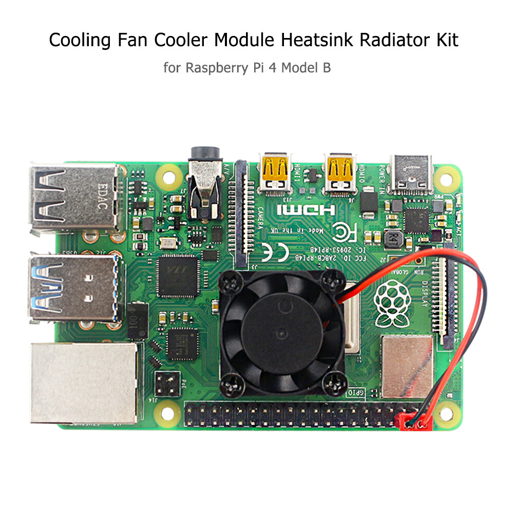 [Moscow Six] Mô-đun Quạt Làm Mát Bộ Tản Nhiệt Cho Raspberry Pi 4 Model B
