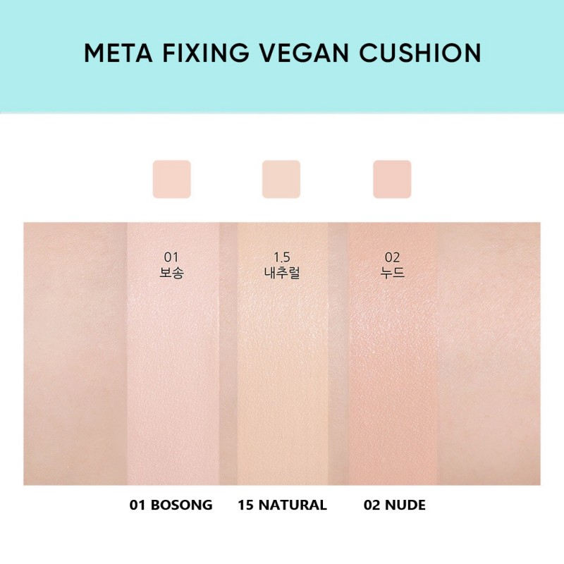 [100% Original] Phấn nước AMUSE Meta Fixing Vegan Cushion SPF45 PA++