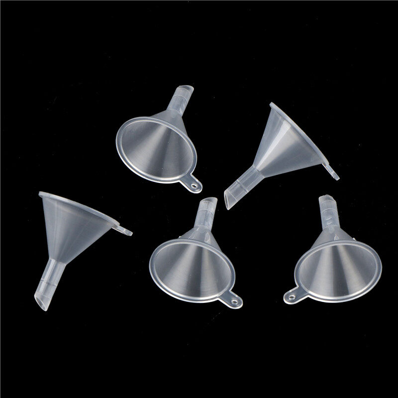 miankeji 10pcs Mini Plastic Funnel Hopper Perfume Emulsion Packing Tool Kitchen Gadgets