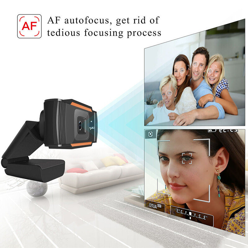 mini Built-in Mic Webcam Web Camera HD 1080P Cam Digital Video Webcamera with CMOS Image for Computer PC Desktop Laptop Portable