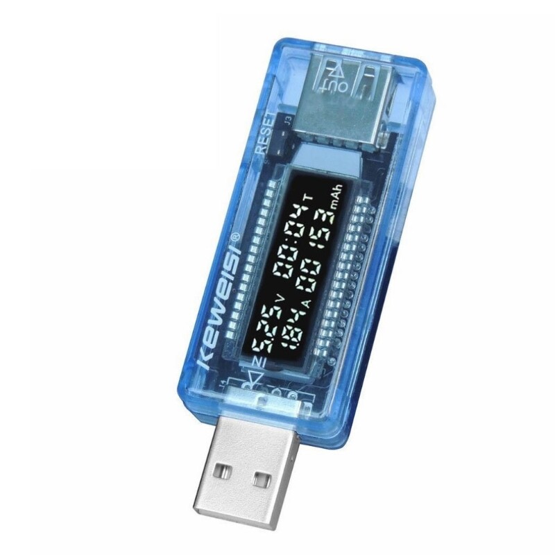 USB Tester Voltage Current Meter Digital Capacity Battery Charge Power Voltmeter Ammeter Multimeter Power Off Auto Save