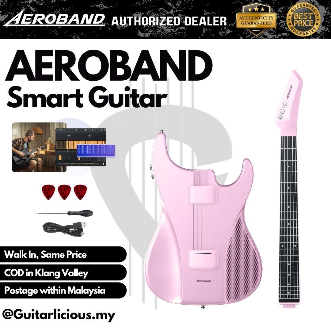 AEROBAND AeroGuitar Stringless Acoustic Electric Travel Guitar
