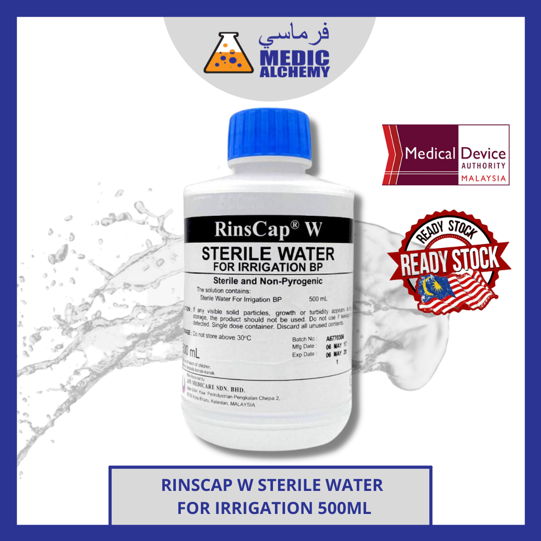 STERILE WATER FOR IRRIGATION RINSCAP W 500ML Lazada