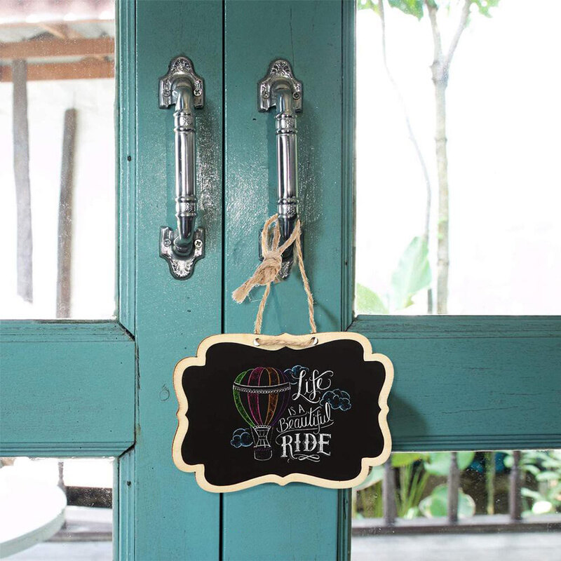 Bảng Đen Nhỏ Bằng Gỗ/Bảng Thông Báo Số Bàn Ăn/Bảng Đen Giá Trưng Bày Ghi Chú (Có Bệ)/Đồ Trang Trí Thủ Công Tự Làm Đồ Trang Trí Tiệc Tại Nhà