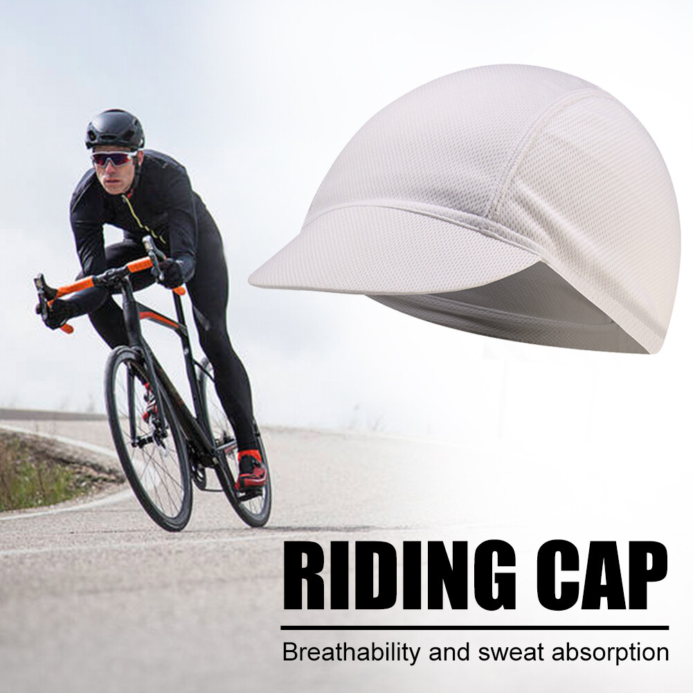 Ready) Solid Color Mesh Outdoor Riding Cycling Cap Sunscreen