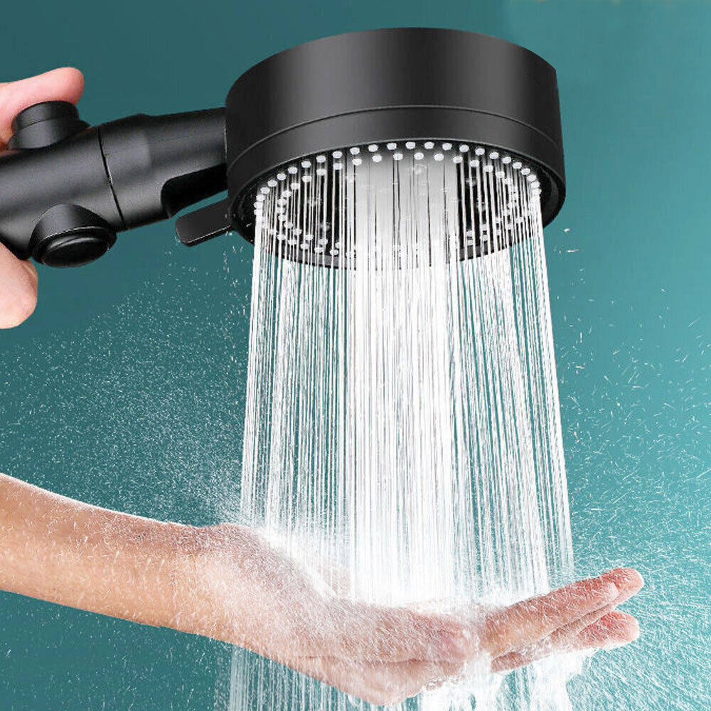 5 Mode Shower Head bathroom High Pressure Holder Wall Mounted Bracket Removable Handheld One-click Stop Water Free Hose Holder