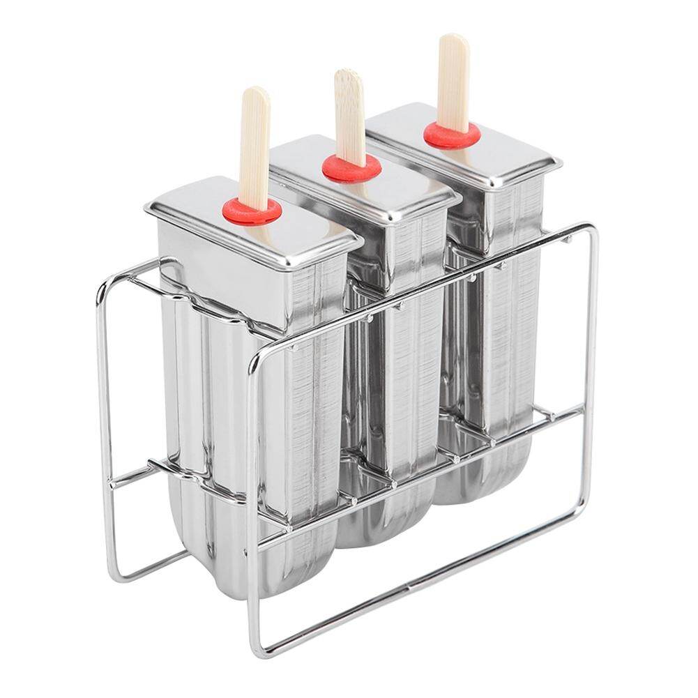 【ราคาถูกสุด】HomeH Mall 3PCS ครัวเรือน 304 เหล็กสแตนเลสกลมหัว Ice Cream