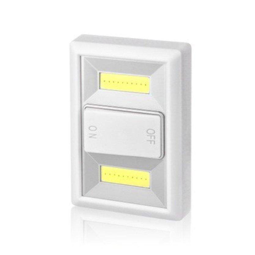 ĐẦU Hoạt Động Bằng Pin Không Dây Từ COB LED Siêu Sáng Công Tắc Bóng Đèn