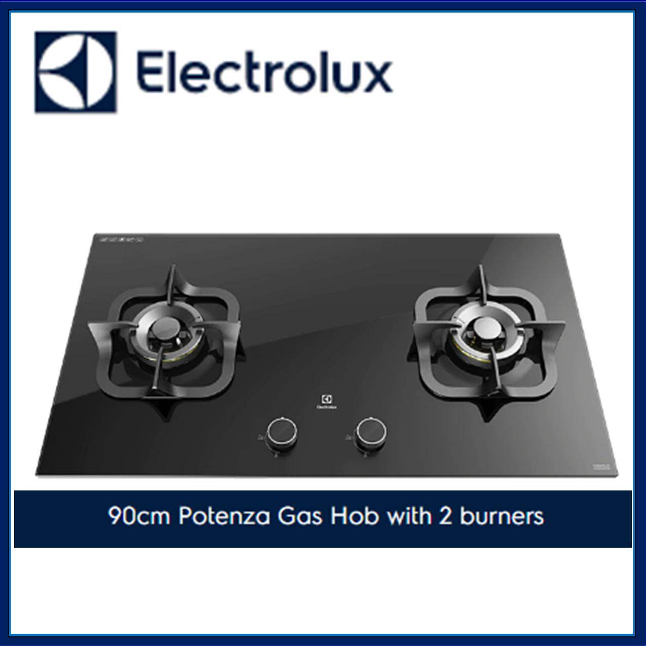 Electrolux 2Burner Glass Tabletop Gas Cooker Black Safety Glass Cebu