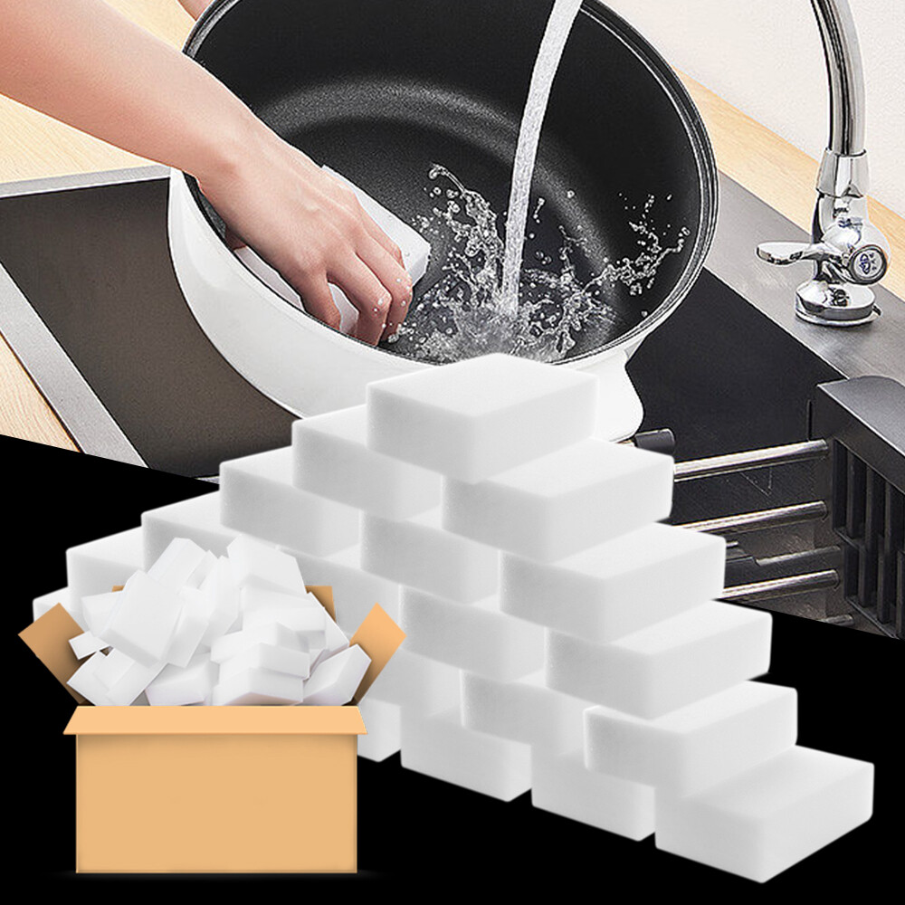 Miếng chùi thần thánh xốp nano bàn chải nhà bếp nồi miếng bọt biển cọ rửa khối miếng tạo bọt rửa bát 10*6*2cm