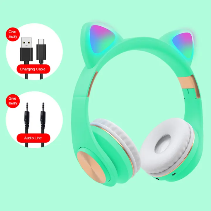 kids wireless headphones with microphone