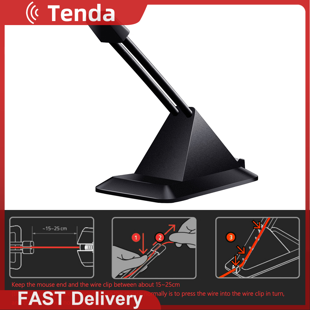 Mouse Wire Fixed Holder Desktop Computer PC Mouse Bungee Cord Clip Wire Line Organizer Mice Cable Clamp