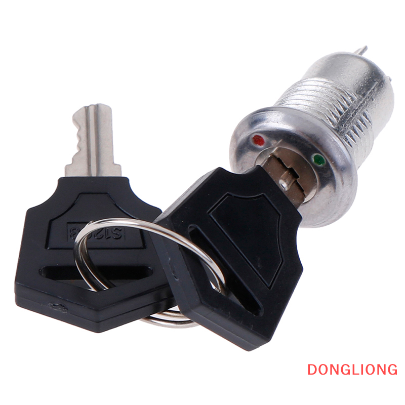 DONGLIONG 1pc 12mm Mini Key Switch ON/OFF Lock Switch KS-02 KS02 Electronic Switch 3A 250V