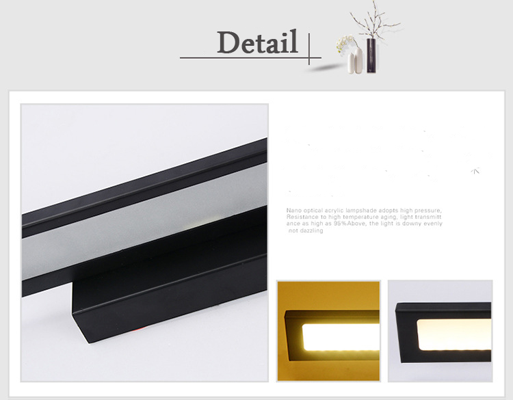 Nordic modern mirror headlight LED wall light vanity light bathroom mirror cabinet light