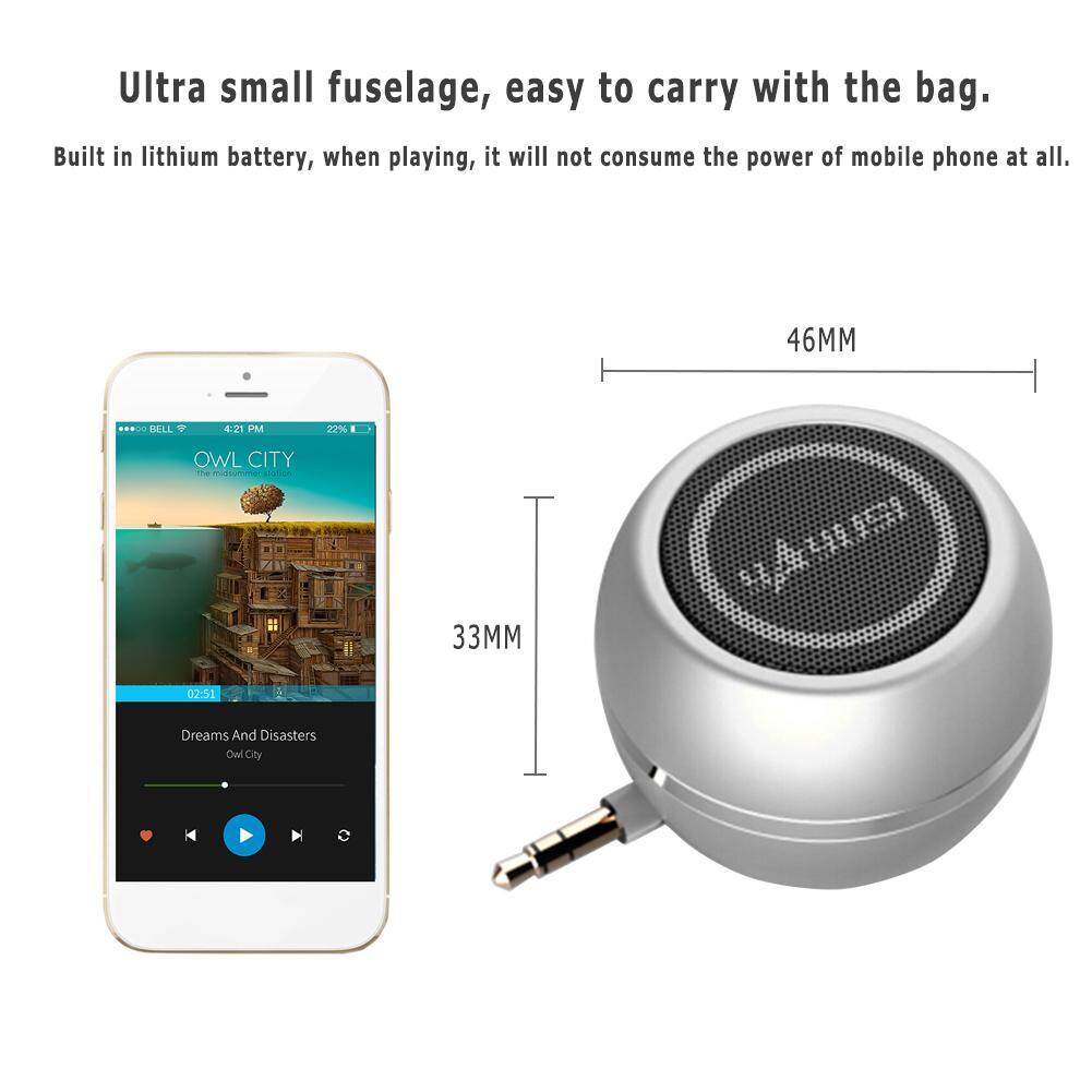A5 Mini Speaker 3.5mm Jack AUX Stereo Music Audio Player for Phone Notebook